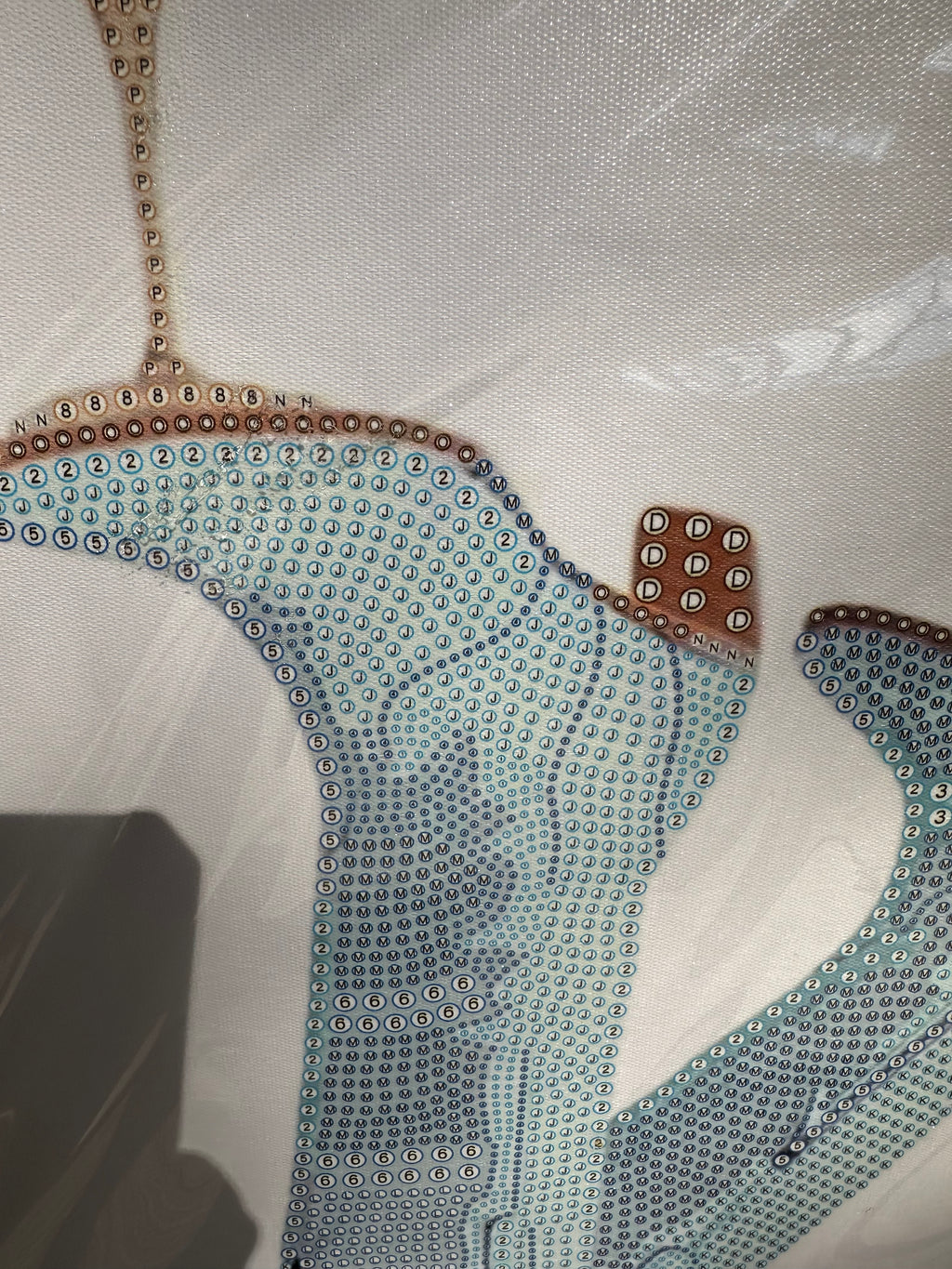 Double Blue Boot Martini Kit Diamond Art. Done in a Day.