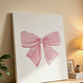 Diamond Art Pink Bow. Done in a Day